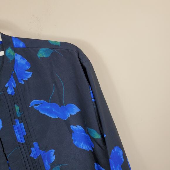 4/$25 Larry Levine Floral Tunic Top women's Size M - Picture 6 of 12